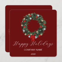 Elegante Watercolor Ferienkarte