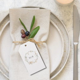 Elegante Watercolor Floral Monogram Wedding Gift T Geschenkanhänger