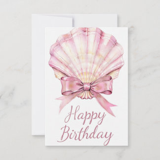 Elegante Watercolor Geburtstagskarte mit Skalierun Karte