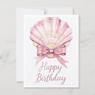 Elegante Watercolor Geburtstagskarte mit Skalierun Postkarte