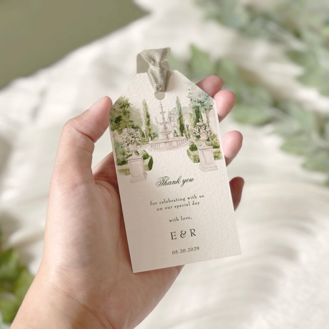 Elegante Watercolor Geschenkanhänger (Von Creator hochgeladen)