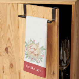 Elegante Watercolor Geschirrtuch