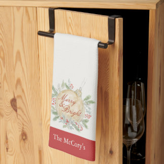 Elegante Watercolor Geschirrtuch