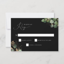 Elegante Watercolor Greenery UAWG Enclosure Card Einladung