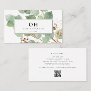 Elegante Watercolor Grüne Weinroute Mendrisiotto Visitenkarte