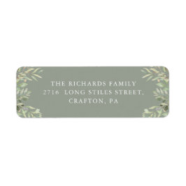 Elegante Watercolor Grünpflanzen Foliage Rücksende