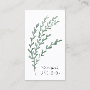 Elegante Watercolor Lavendel Business Card Visitenkarte