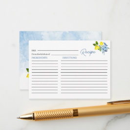 Elegante Watercolor Lemon Main Squeeze Bridal Show Begleitkarte