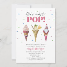 Elegante Watercolor Popsicle Baby Shower