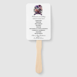 Elegante Watercolor Reitsport Hochzeit Fächer