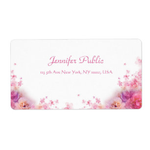 Elegante Watercolor-Rose Modernes, handgeschrieben