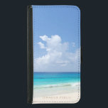 Elegante Watercolor Sky Template Geldbeutel Hülle Für Das Samsung Galaxy S5<br><div class="desc">Naturseewellen Elegante Wasserfarbe Sky Vorlage Elegante moderne Galaxy S5 Geldbeutel.</div>