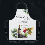 Elegante Watercolor Vino Parco Civico-Ciani Schürze<br><div class="desc">Mit unserer eleganten Watercolor Vino Vibes Initials Vineyard Schürze stärken Sie Ihre Feier, eine perfekte Mischung aus Stil und Praxisnähe. Überraschen Sie Ihre Gäste mit diesem einzigartigen Gefallen, oder geben Sie es der Braut zu sein oder jemand Besonderes, der Wein und Kochen Liebe. Diese individuelle Schürze verleiht jedem Anlass eine...</div>