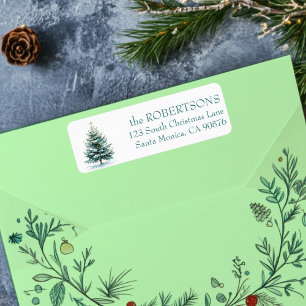 Elegante Watercolor Weihnachtsbaum CUSTOM