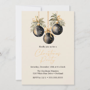 Elegante Watercolor Weihnachtsbaummannschaft Feiertagskarte