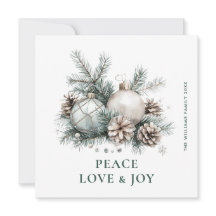 Elegante Watercolor Weihnachtsfeiertage Gruß