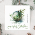 Elegante Watercolor Weihnachtsfeiertage Gruß Feiertagskarte<br><div class="desc">Bitte kontaktieren Sie mich,  wenn Sie Hilfe oder einen neuen Artikel benötigen. Ich antworte bald.</div>