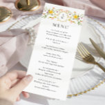 Elegante Watercolor Wilde Blume Hochzeitsessen Menükarte<br><div class="desc">Für weitere Anpassungen klicken Sie bitte auf "Diese Vorlage personalisieren",  dann auf "Bearbeiten mit dem Entwurfswerkzeug". Stilvoll bearbeitbare Vorlagen,  die leicht zu benutzen sind,  weitere Artikel im Laden verfügbar (Einladungen,  uAwg,  Dankeschön-Karten,  Schreibwaren & Dekor). Wenn Sie Hilfe oder passende Artikel benötigen,  kontaktieren Sie mich bitte.</div>