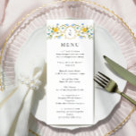 Elegante Watercolor Wilde Blume Hochzeitsessen Menükarte<br><div class="desc">Für weitere Anpassungen klicken Sie bitte auf "Diese Vorlage personalisieren",  dann auf "Bearbeiten mit dem Entwurfswerkzeug". Stilvoll bearbeitbare Vorlagen,  die leicht zu benutzen sind,  weitere Artikel im Laden verfügbar (Einladungen,  uAwg,  Dankeschön-Karten,  Schreibwaren & Dekor). Wenn Sie Hilfe oder passende Artikel benötigen,  kontaktieren Sie mich bitte.</div>