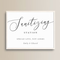 Elegante Wedding Brautparty Sanitization Station