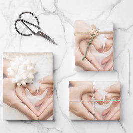 Elegante Wedding Bridal Wrapping Paper Sheets Geschenkpapier Set