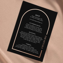 Elegante Wedding Details Echte Foil Einschlusskart