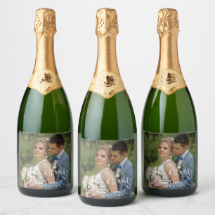 Elegante Wedding Foto Liebe & DankTypografie