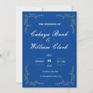 Elegante WEDDING INVITATION Einladung