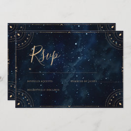 Elegante Wedding Invitation star night Rsvp Card Einladung