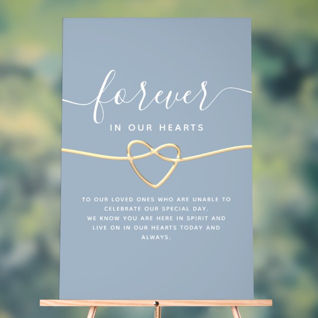 Elegante Wedding Memorial Acrylschild (Neutral)