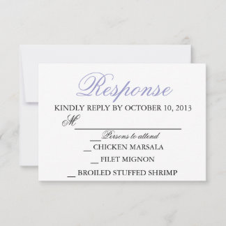 Elegante Wedding Modern Invitation Response Card RSVP Karte