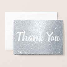 Elegante Wedding Real Foil Dankeschön Karte