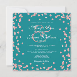Elegante Wedding Rose Gold Glitzer Confetti Aquama