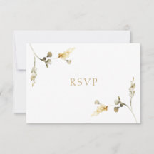 Elegante Wedding RSVP Card