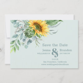 Elegante Wedding Sunflower Save the Date
