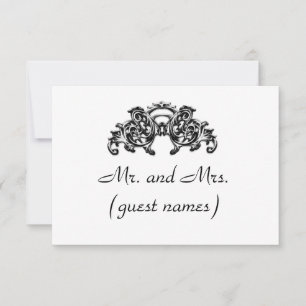 ELEGANTE WEDEDING ESCORT CARD EINLADUNG