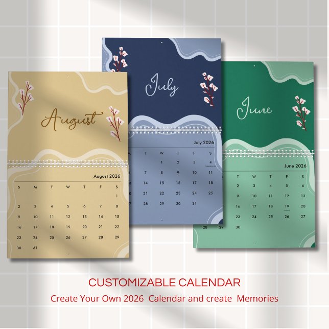 Elegante weiche florale Ästhetik Kalender (Von Creator hochgeladen)