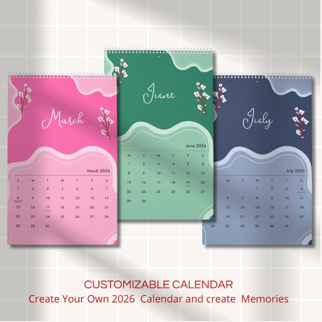 Elegante weiche florale Ästhetik Kalender (Von Creator hochgeladen)