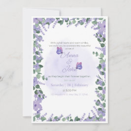 Elegante weiche florale Gartenhochzeit-Einladungsk Einladung