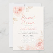 Elegante weiche Pfirsich-Blumen-Brautparty Romanti