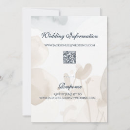 Elegante weiche romantische botanische Schrift Hoc Einladung