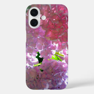 Elegante weiche rosa Blumen rosa Hydrangeas-Rose iPhone 16 Hülle