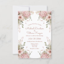 Elegante weiche rosa florale Gartenhochzeit