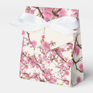 Elegante weiche rosa Kirschblüten Blumenmuster Geschenkschachtel