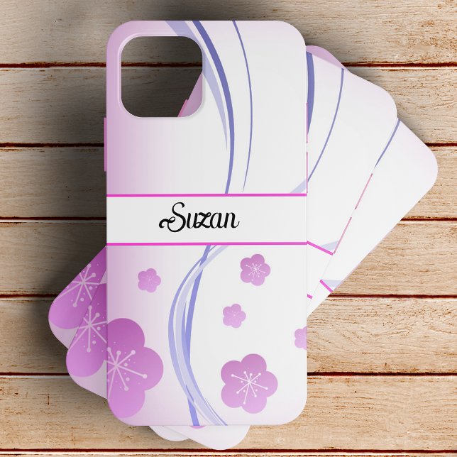 Elegante, weiche, rosa Sakura-Blume Case-Mate iPhone Hülle (Von Creator hochgeladen)