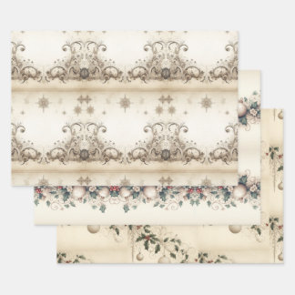 Elegante Weihnachten Geschenkpapier Set
