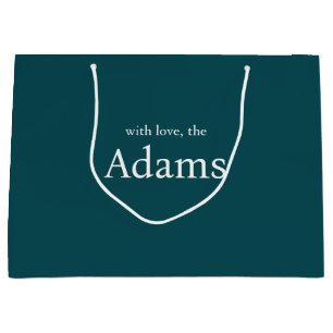 Elegante Weihnachten Modern Trendy Fun Couple Große Geschenktüte