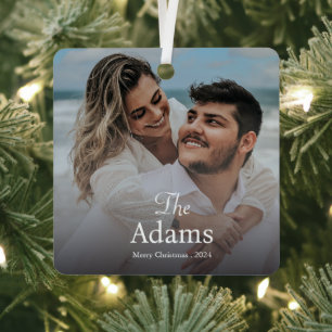 Elegante Weihnachten   Modern Trendy Fun Couple Ornament Aus Metall