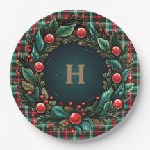 Elegante Weihnachten Rot und Grün Kariert