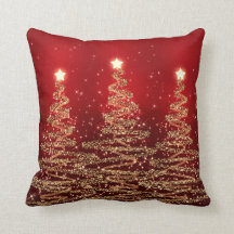Elegante Weihnachten Sparkling Bäume Rot